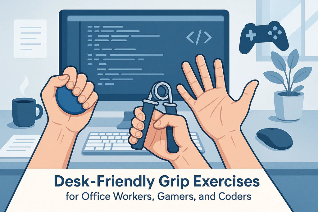 RSI-Proof Hands: 10 Desk-Friendly Grip Exercises for Gamers, Coders & Office Workers