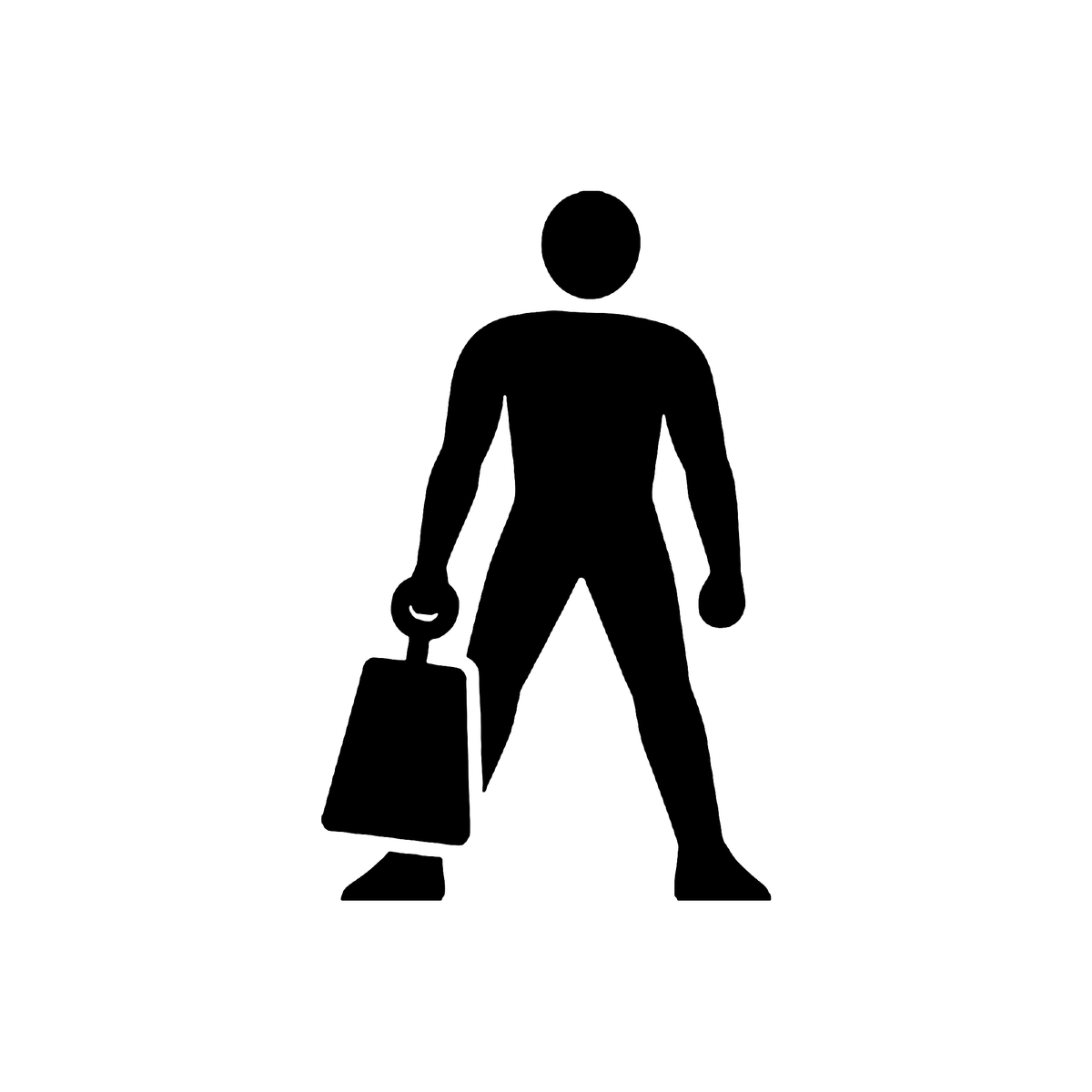 Athlete lifting a block one handed icon for the Grip Sport and Armlifting collection