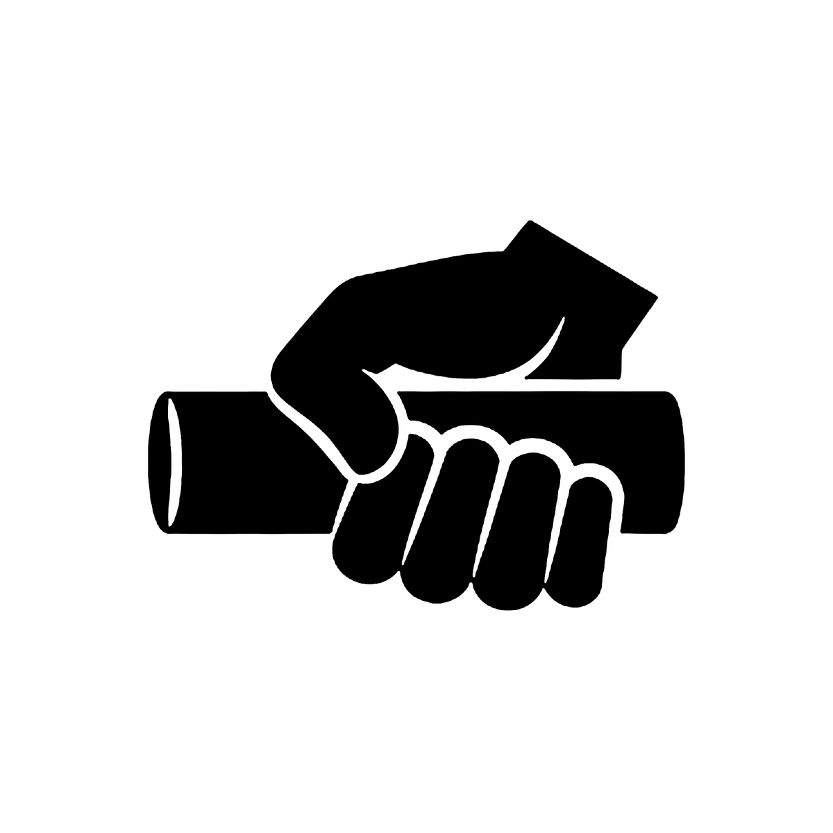 Hand gripping a thick bar icon for the Grip Tools collection