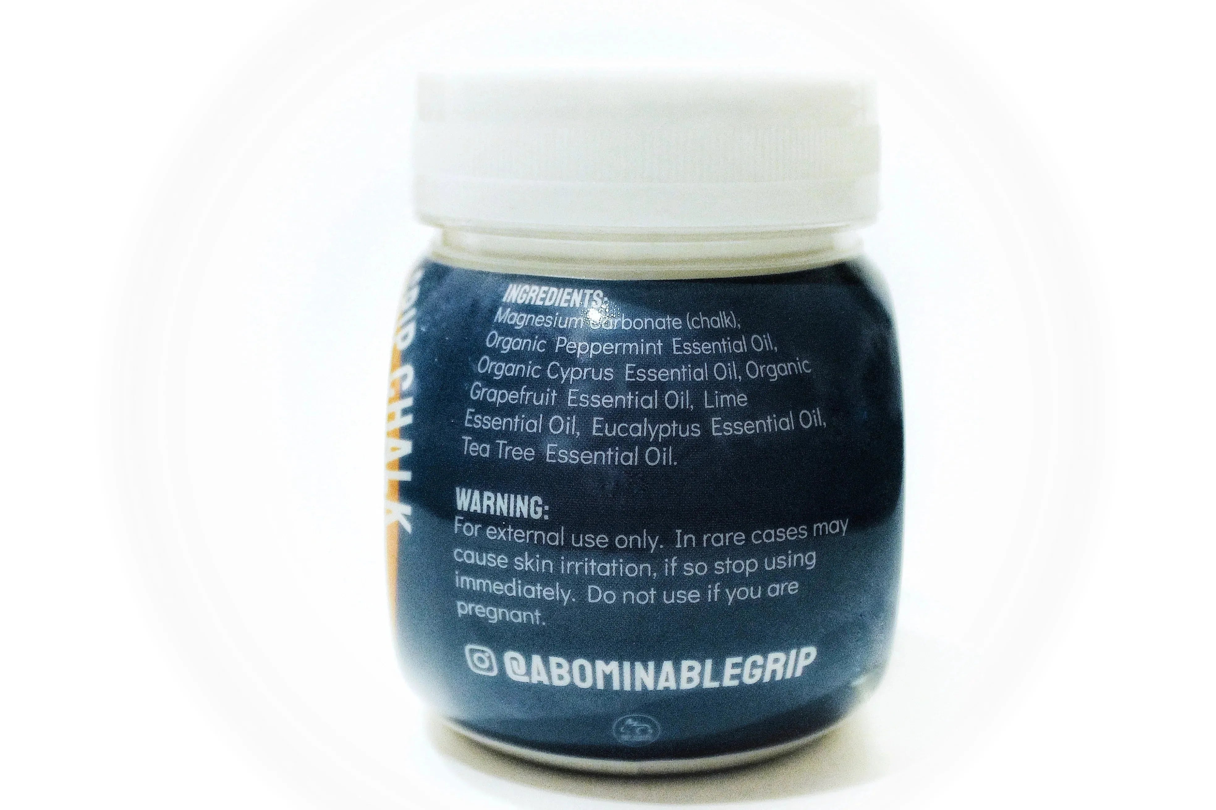 Abominable Grip is Made from Pure Magnesium Carbonate