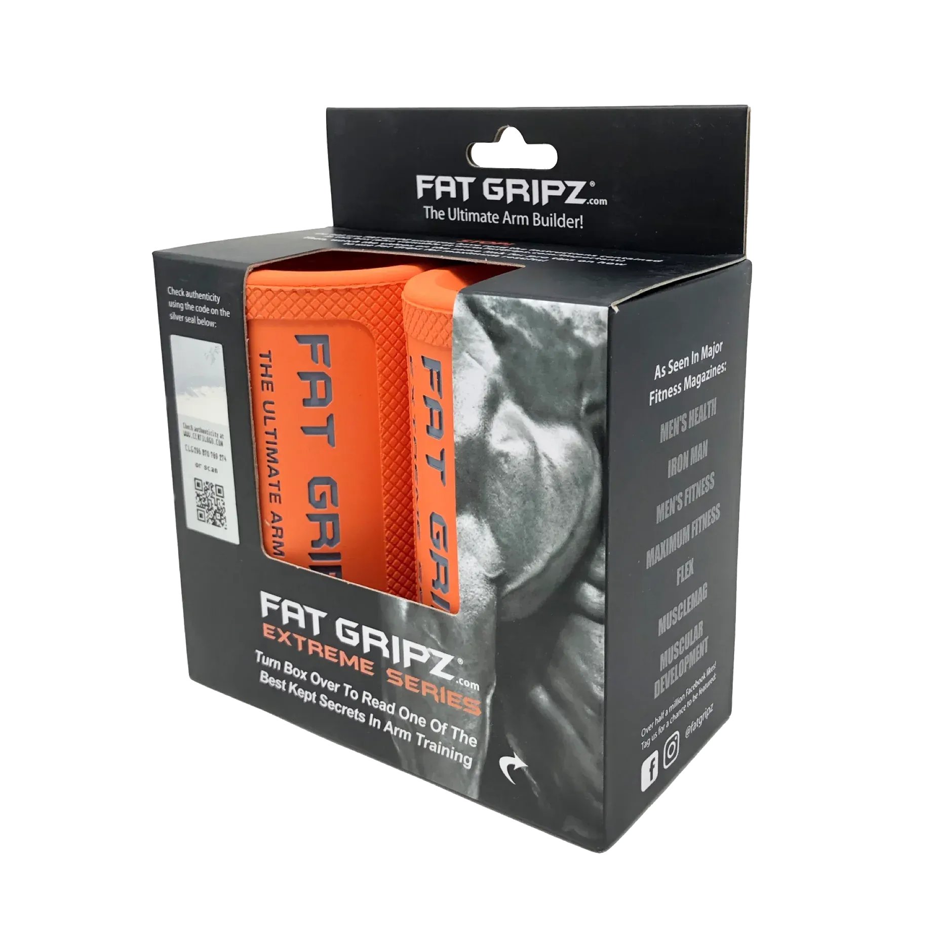 Extreme Series Grips by Fat Gripz - Thick Bar Training For Grip Strength and Arm Muscle