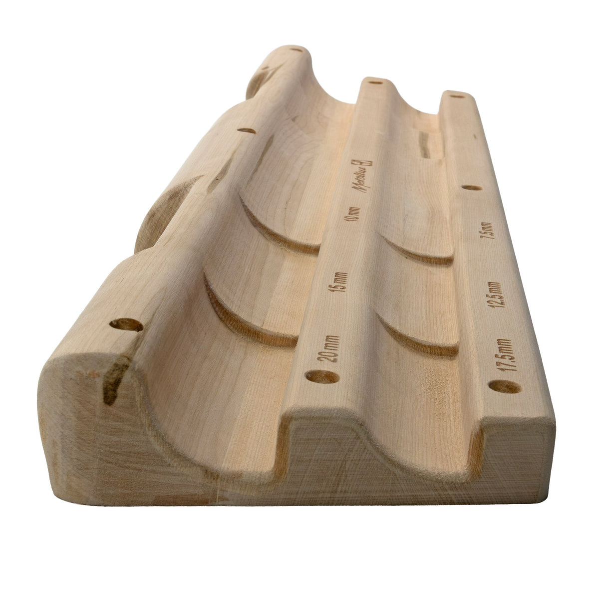 Side profile of the Metolius Climber's Edge Board showing hold depth and board thickness