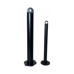 Comparison of 12-inch and 15-inch Country Crush Loading Pins, showcasing the different sizes for use with standard and Olympic weight plates.