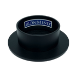 Top view of the IronMind® Hub, displaying the IronMind® logo and highlighting the tool’s durable build for effective grip strength training.