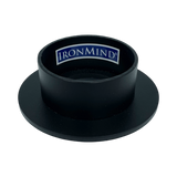 Top view of the IronMind® Hub, displaying the IronMind® logo and highlighting the tool’s durable build for effective grip strength training.