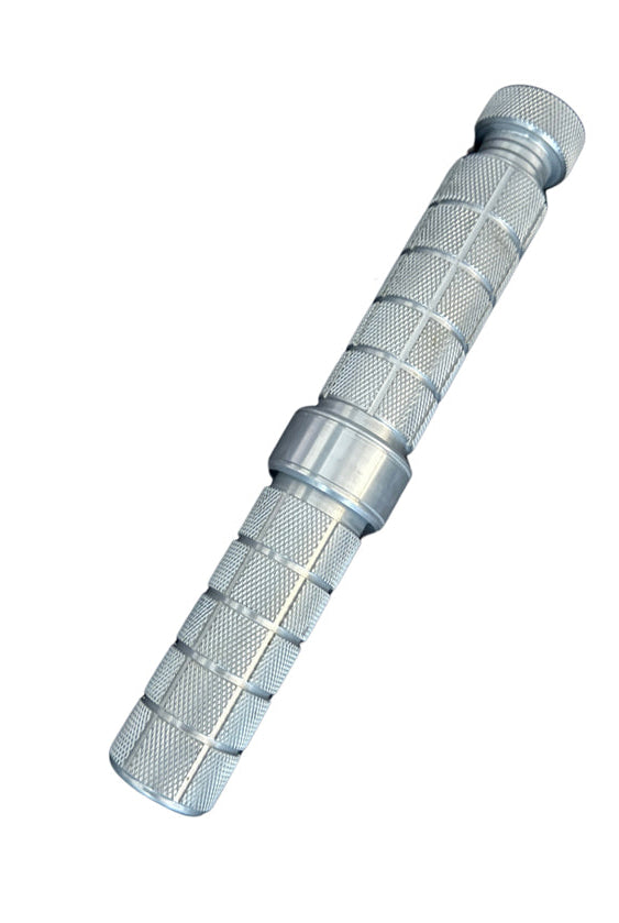 Front view of the SideWinder® Revolution 2.0 adjustable grip strength trainer with tension knob.