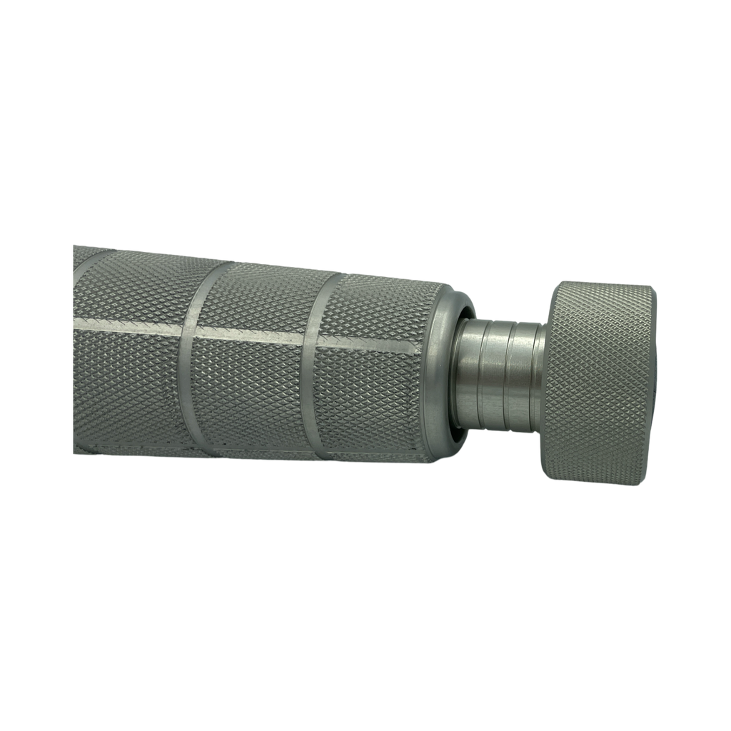 Detailed view of the SideWinder Xtreme T6 showing the precision knurled aluminum grip