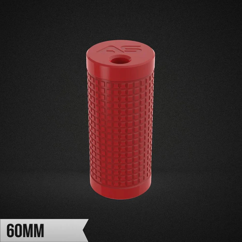 A 60 mm arm wrestling handle with a high-quality in-built knurled grip.