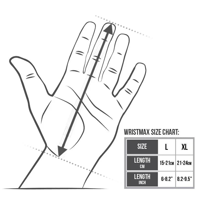 This sizing chart for the WristMax Eccentric hand and wrist trainer will help you get the right size and fit for your hands.