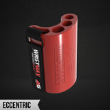 The Ultimate Arm Wrestling Handle Set, from GripStrength.com, fea-tures the WristMax Eccentric arm wrestling handle for the best possible arm wrestling training.